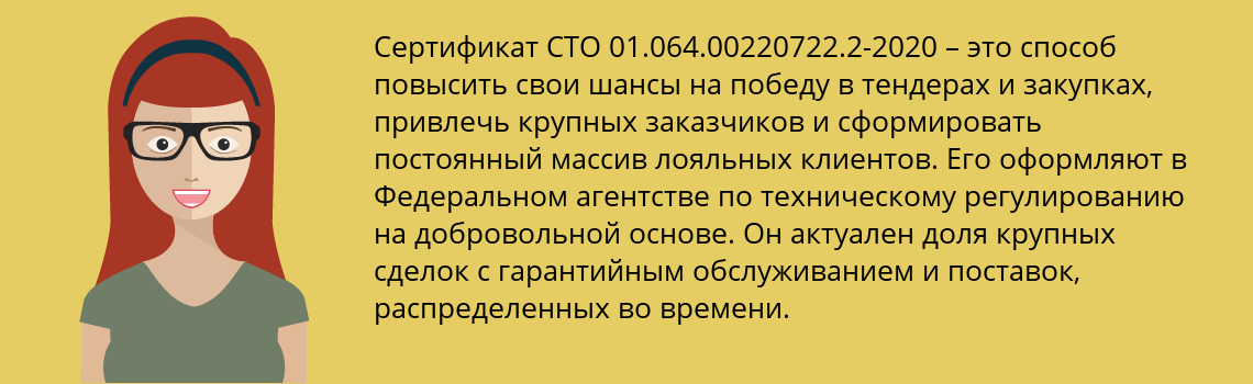 Получить сертификат СТО 01.064.00220722.2-2020 в Чистополь